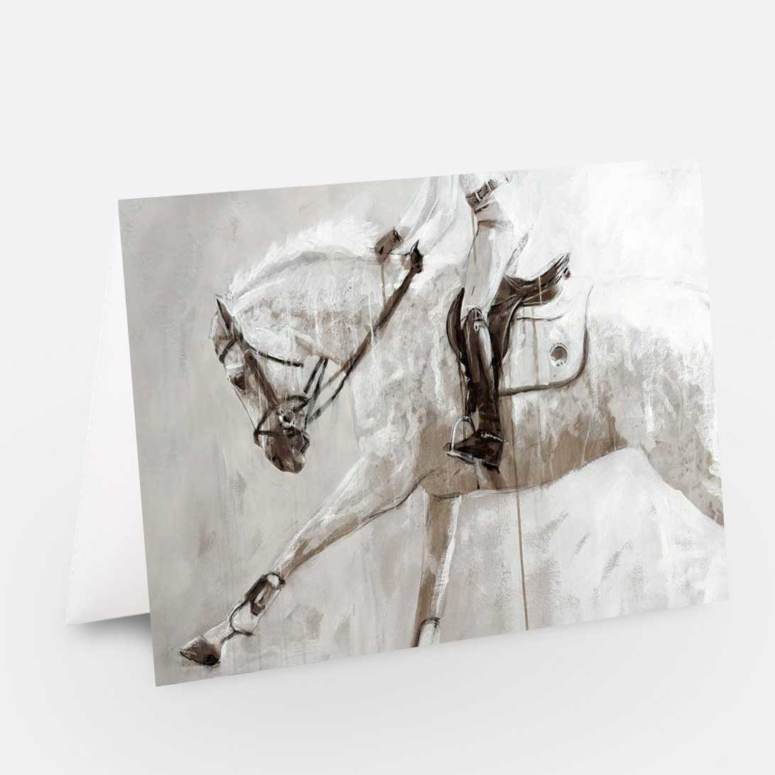 Hunter jumper art card set “Exuberance” – Horse Artist Vanessa