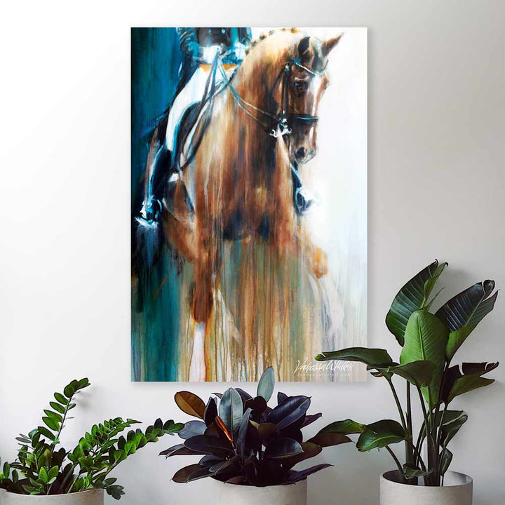 Dressage horse painting - horse print brilliance – Horse Artist